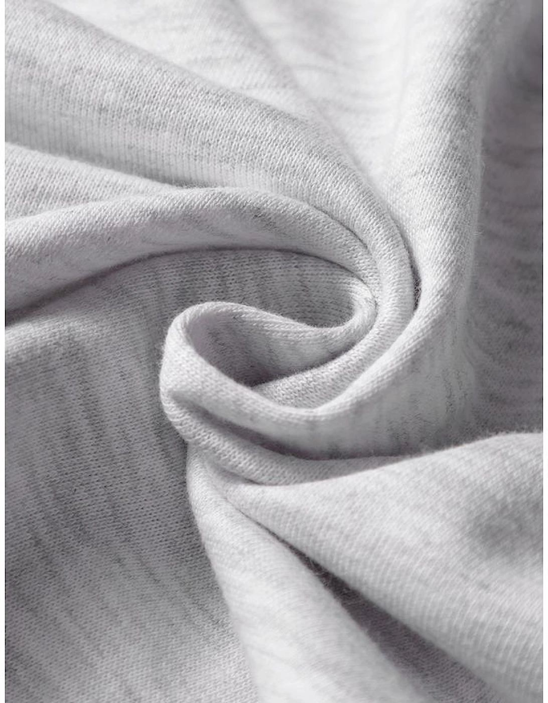 Light Grey French Terry Drawstring Mini Skort with Pockets