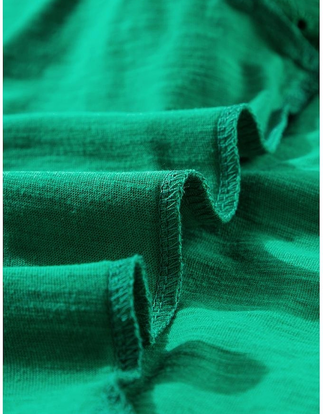 Bright Green Eyelet Embroidered Patchwork Shift Top