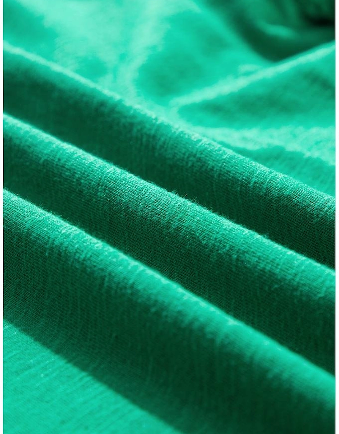 Bright Green Eyelet Embroidered Patchwork Shift Top