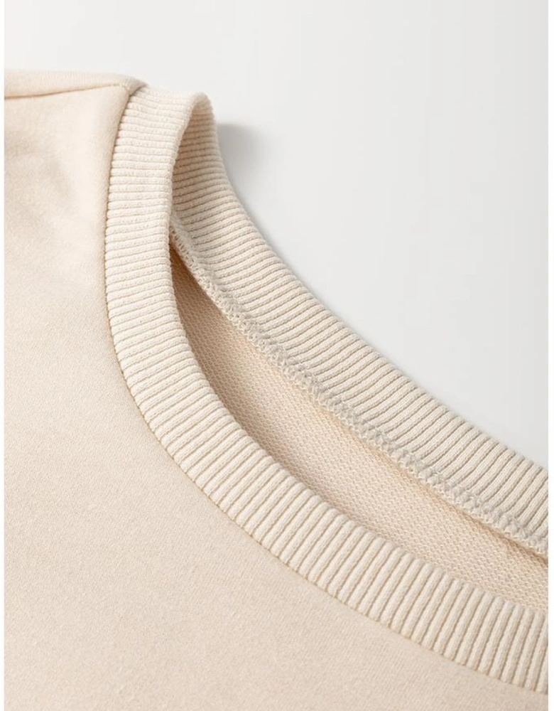 Jet Stream Paisley Geometric Patchwork Crew Neck Loose Fit Top