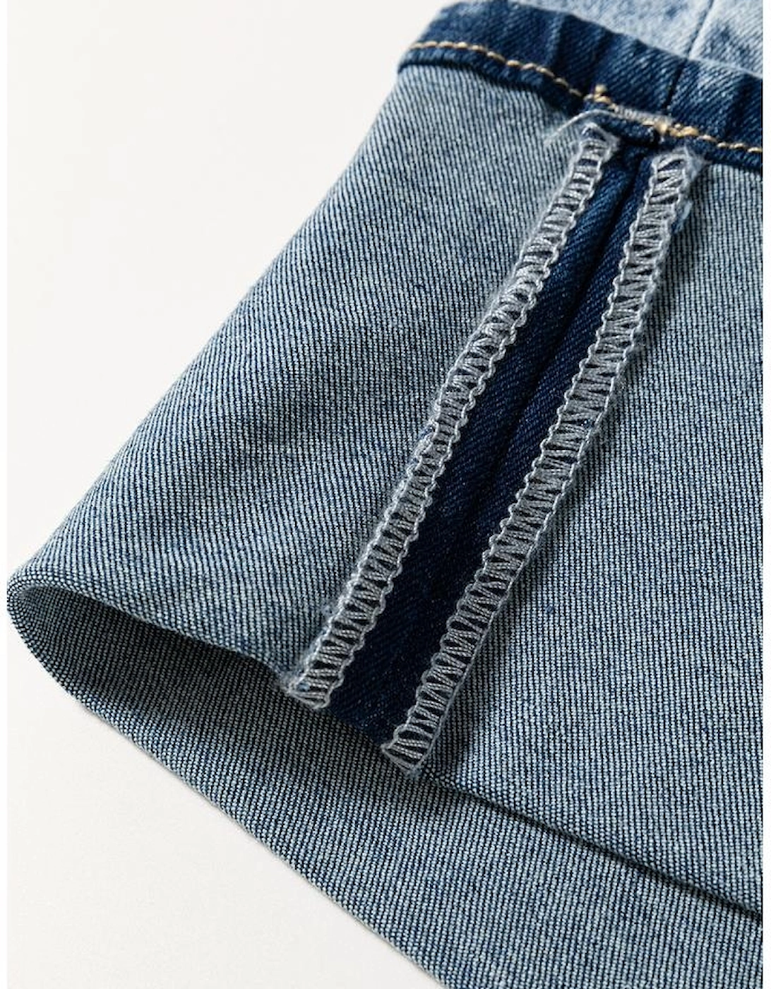 Myosotis High Rise Button Zip Fly Medium Wash Jeans