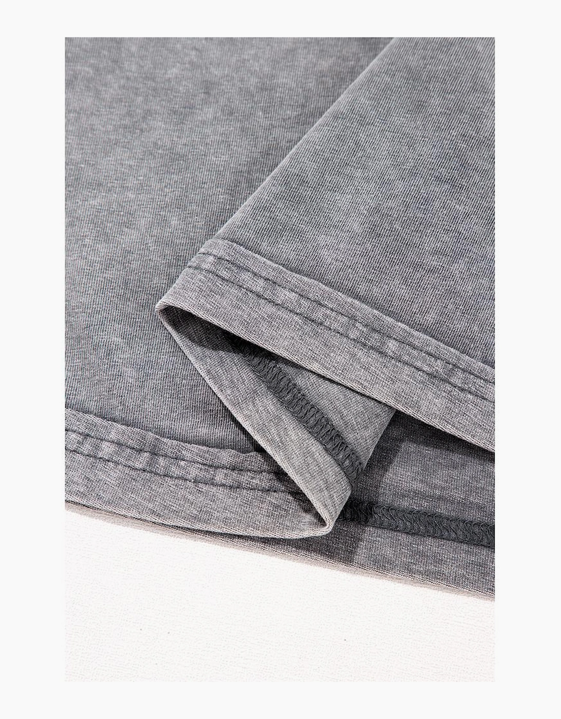 Philippine Gray Mineral Wash Half Sleeve Boyfriend Vintage T Shirt