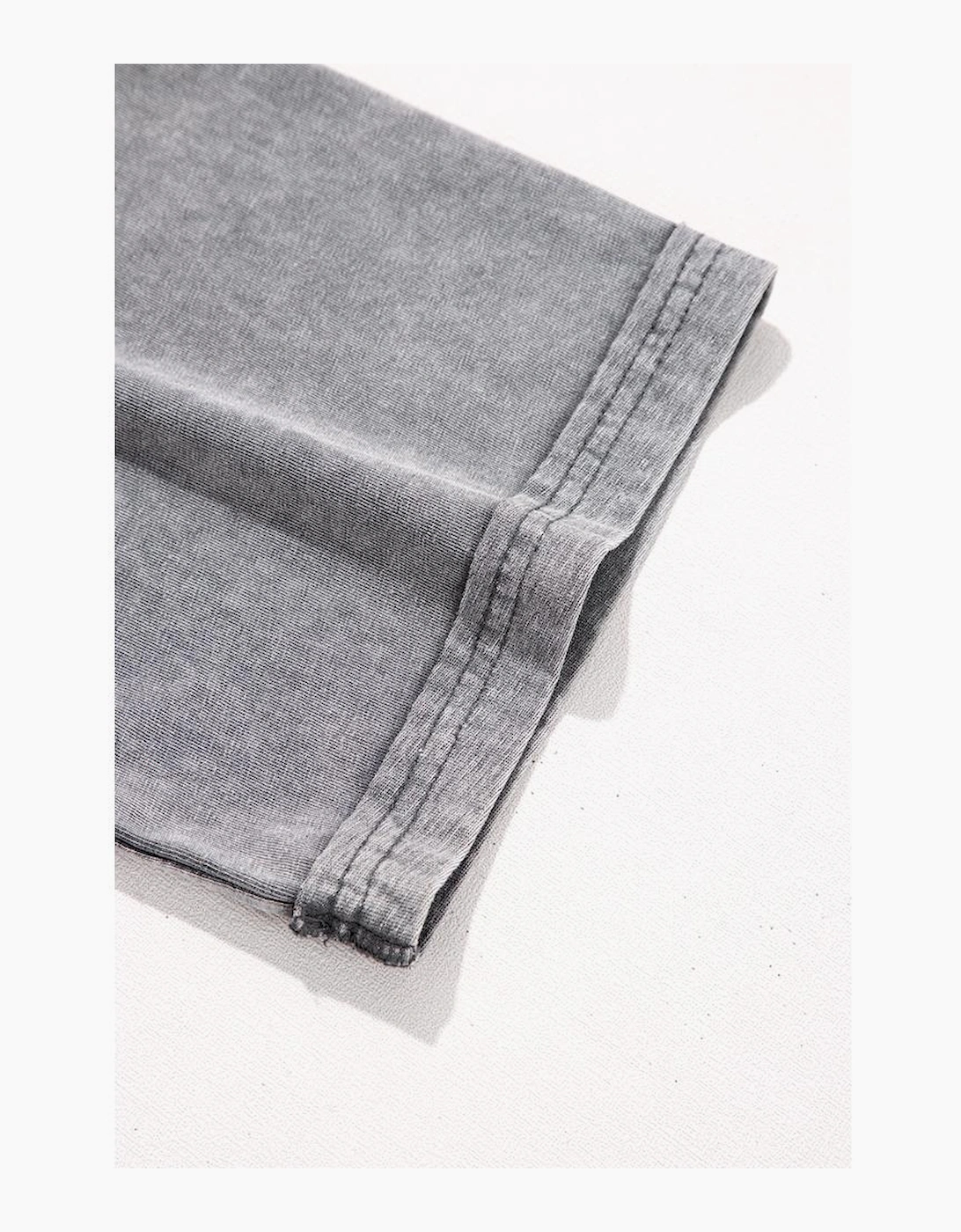 Philippine Gray Mineral Wash Half Sleeve Boyfriend Vintage T Shirt