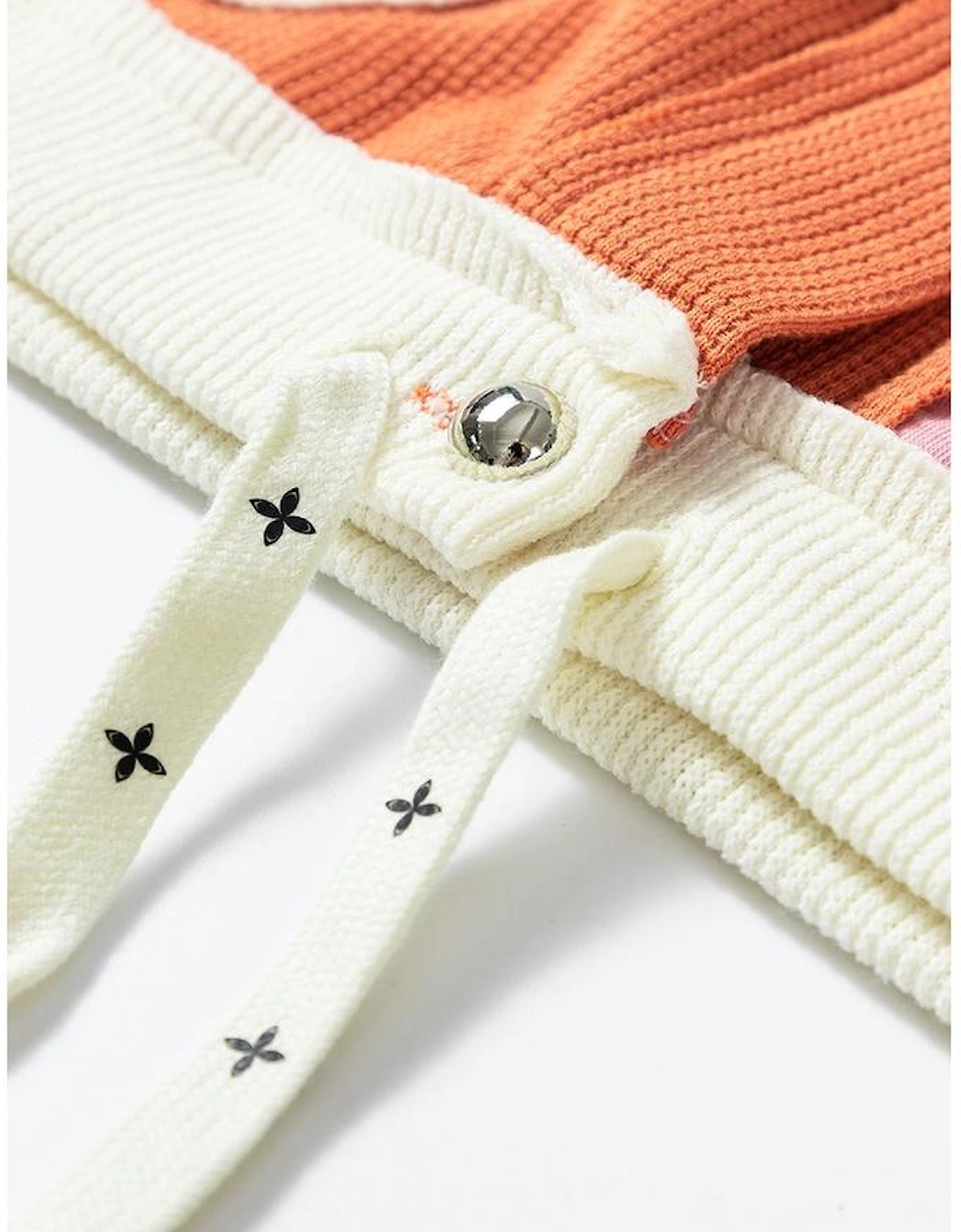 Coral Quilted Textured Patchwork Loose Fit Hooded Jacket