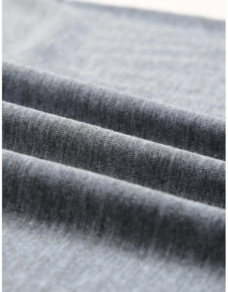 Gray CASH Letter Print T Shirt