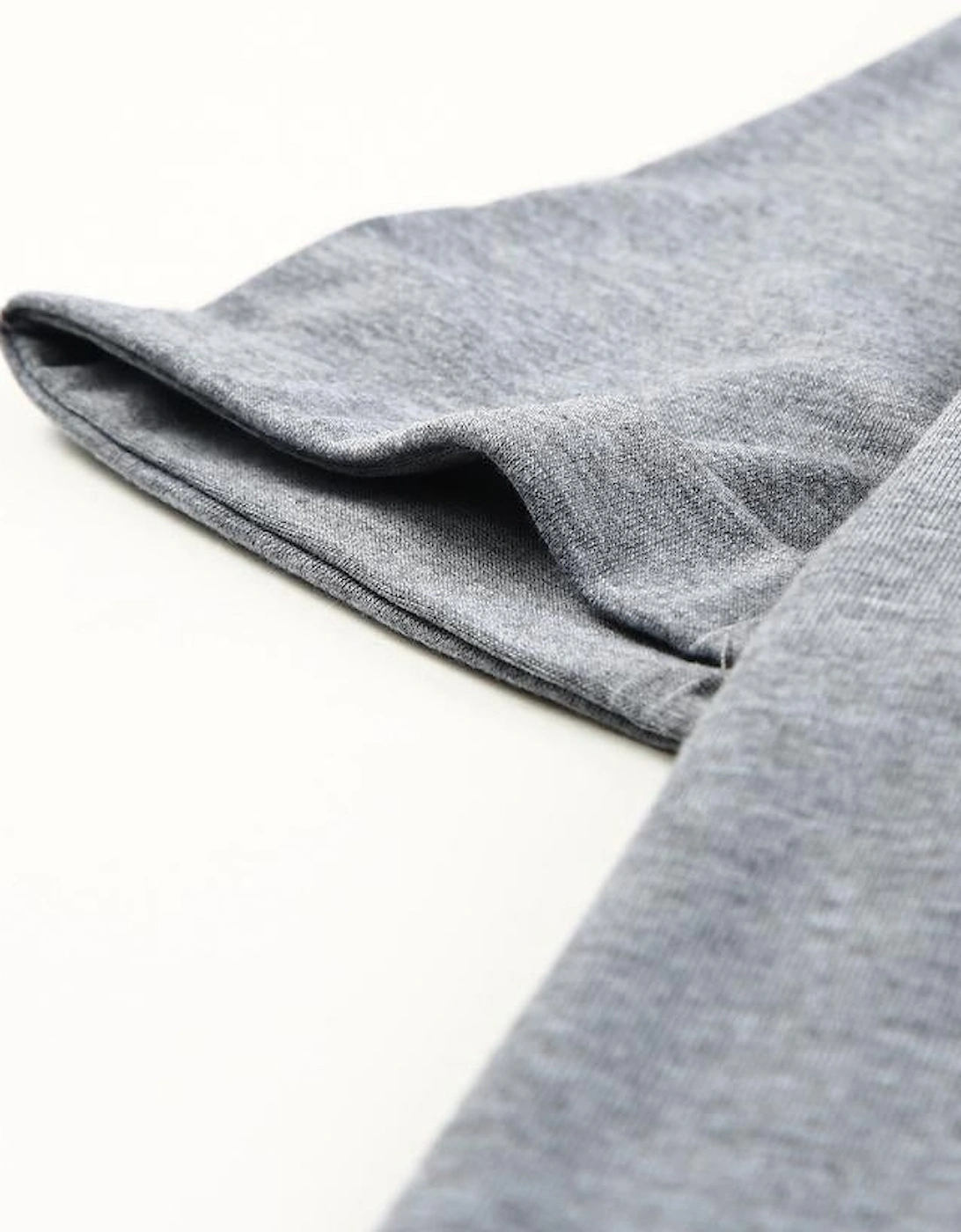 Gray CASH Letter Print T Shirt