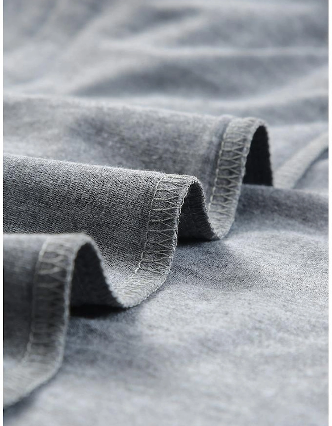 Gray CASH Letter Print T Shirt