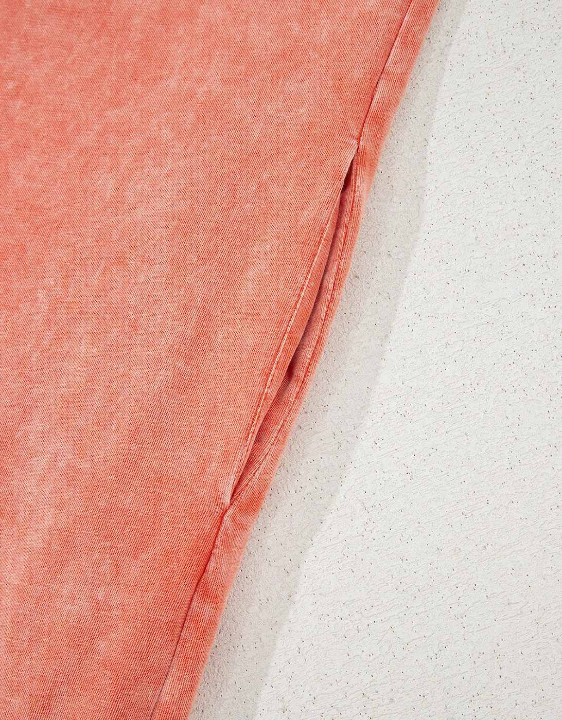 Carrot Mineral Wash Pocketed T-shirt Long Dress