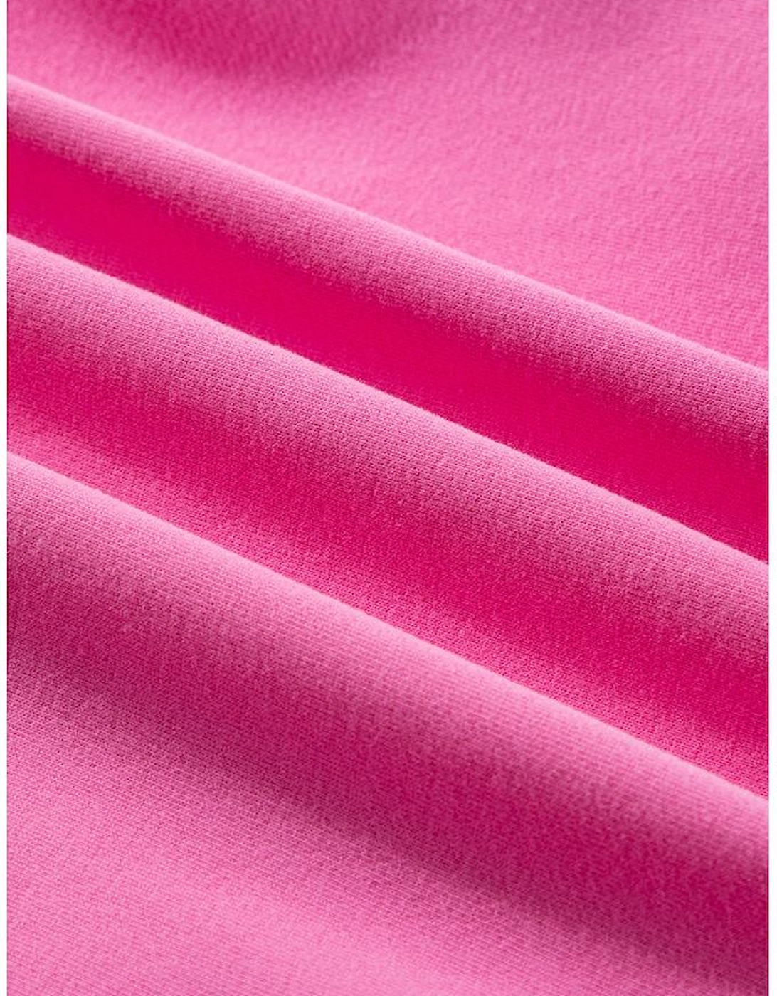 Bonbon Solid Fleece Lined Drop Shoulder High Low Sweatshirt