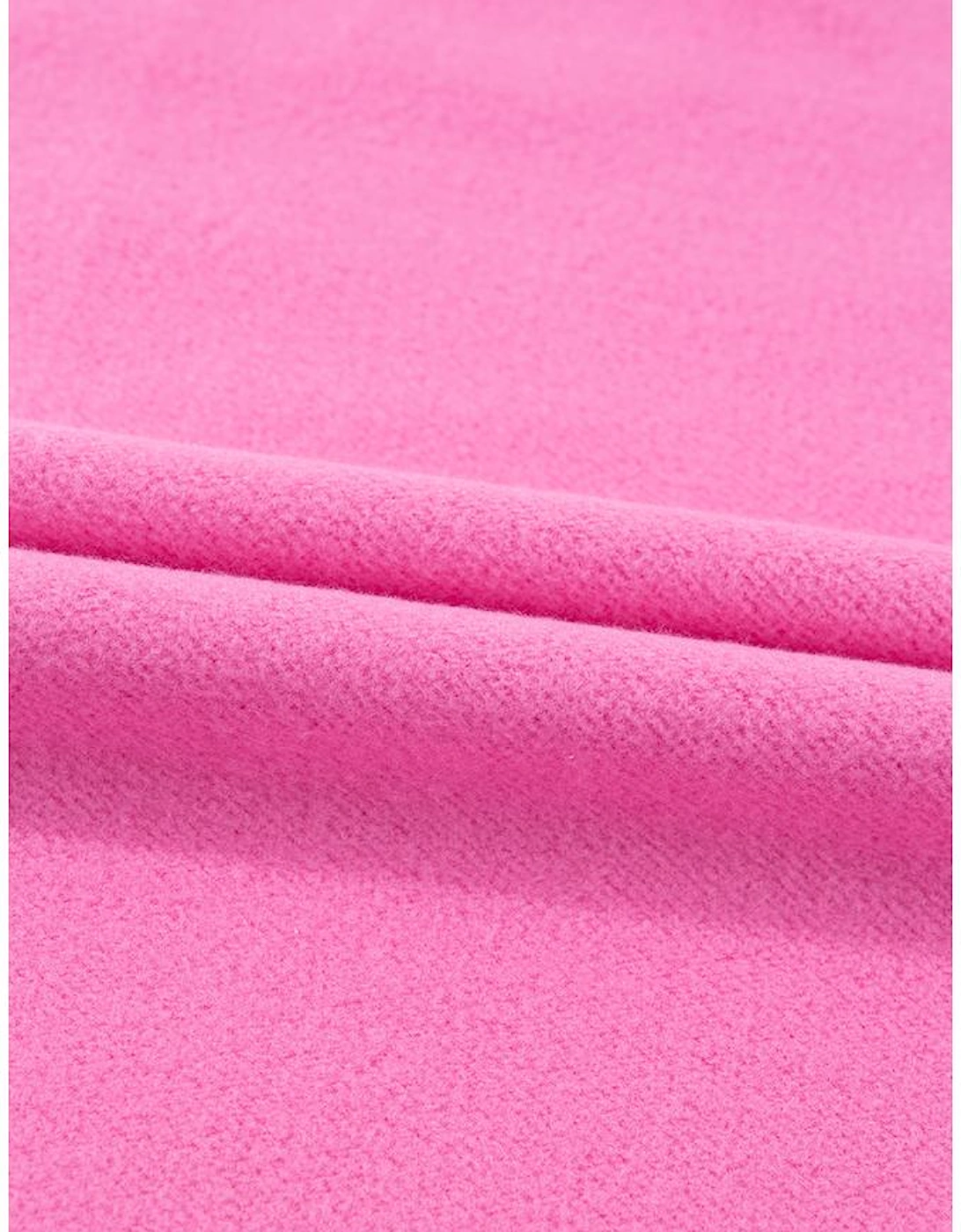 Bonbon Solid Fleece Lined Drop Shoulder High Low Sweatshirt