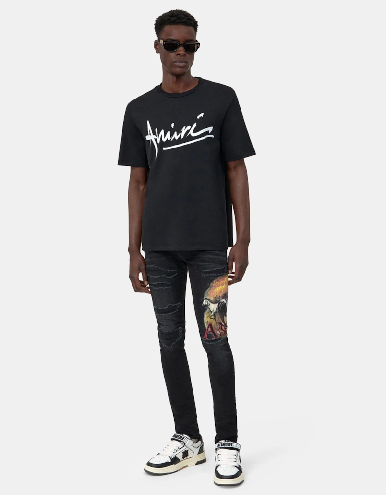 Script T-Shirt Black