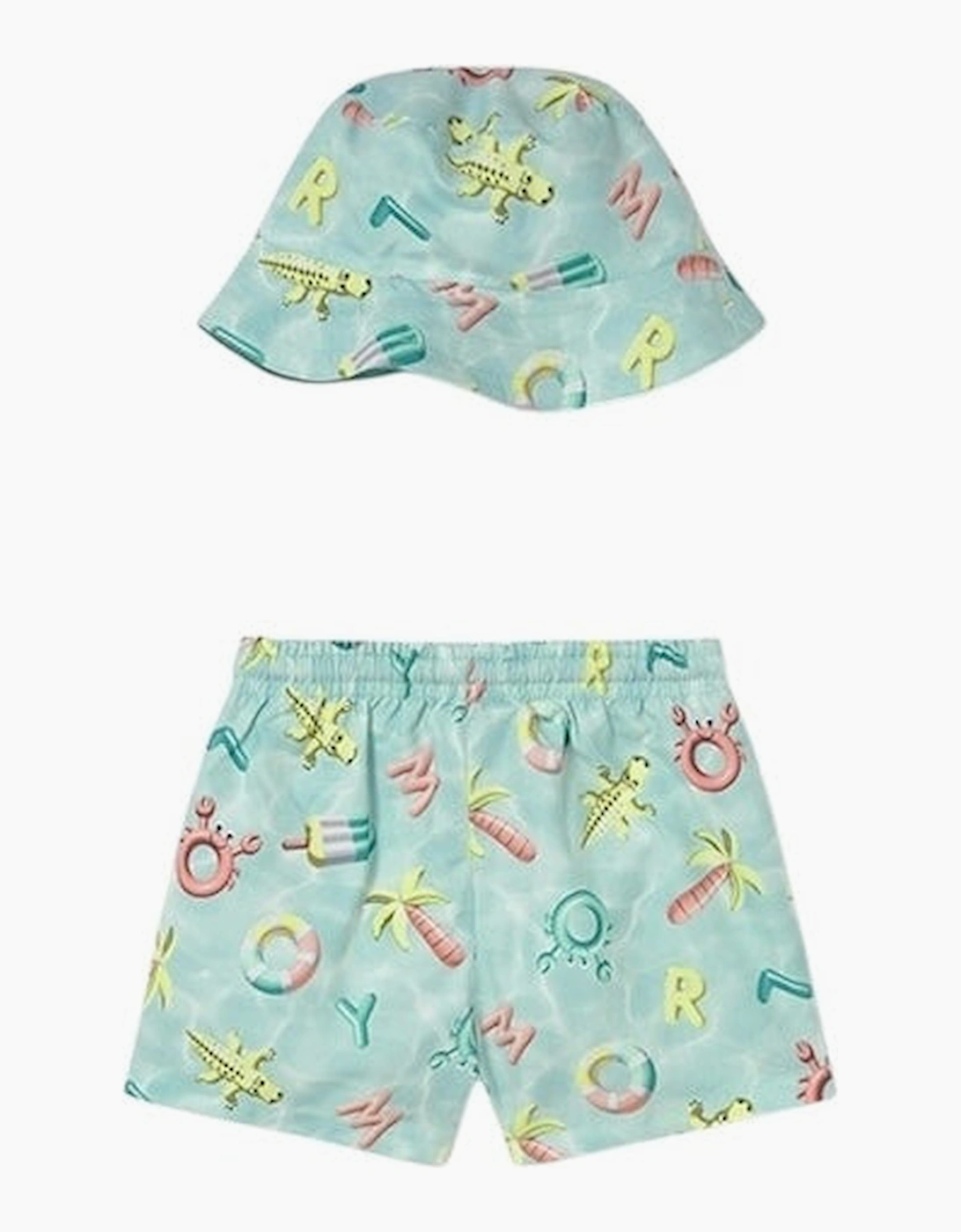Boys Turquoise Blue Swim Short Set