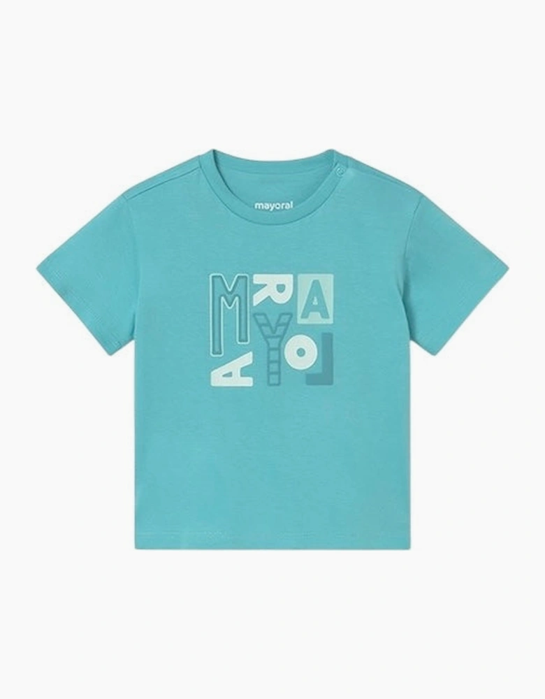 Boys Turquoise Blue Cotton Top