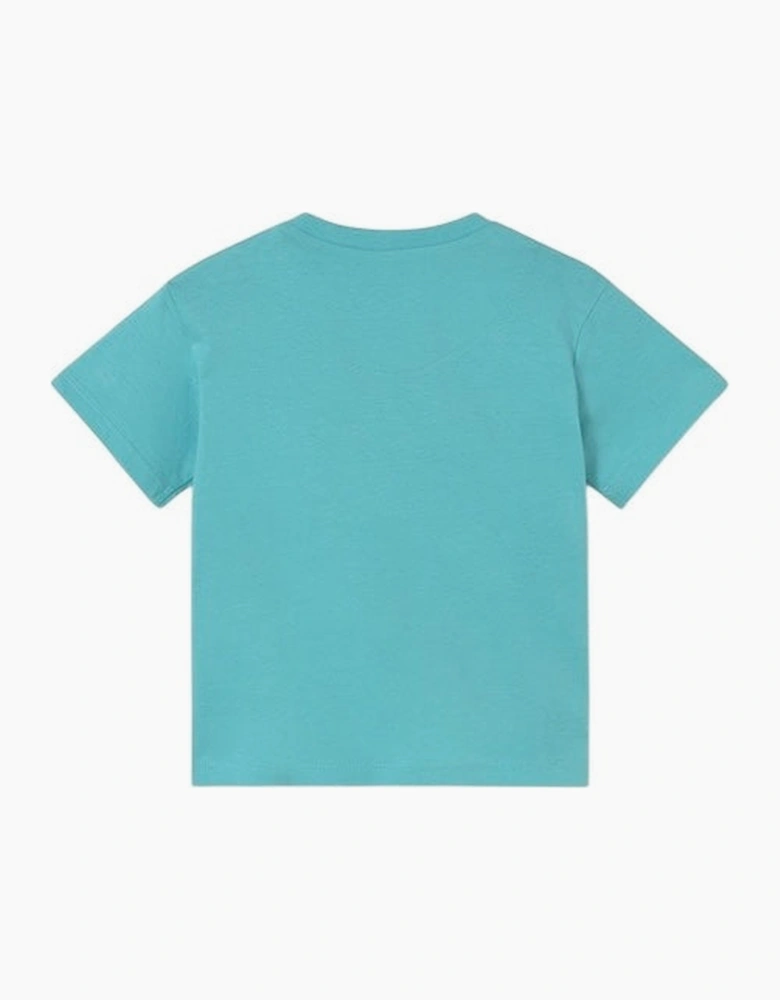 Boys Turquoise Blue Cotton Top