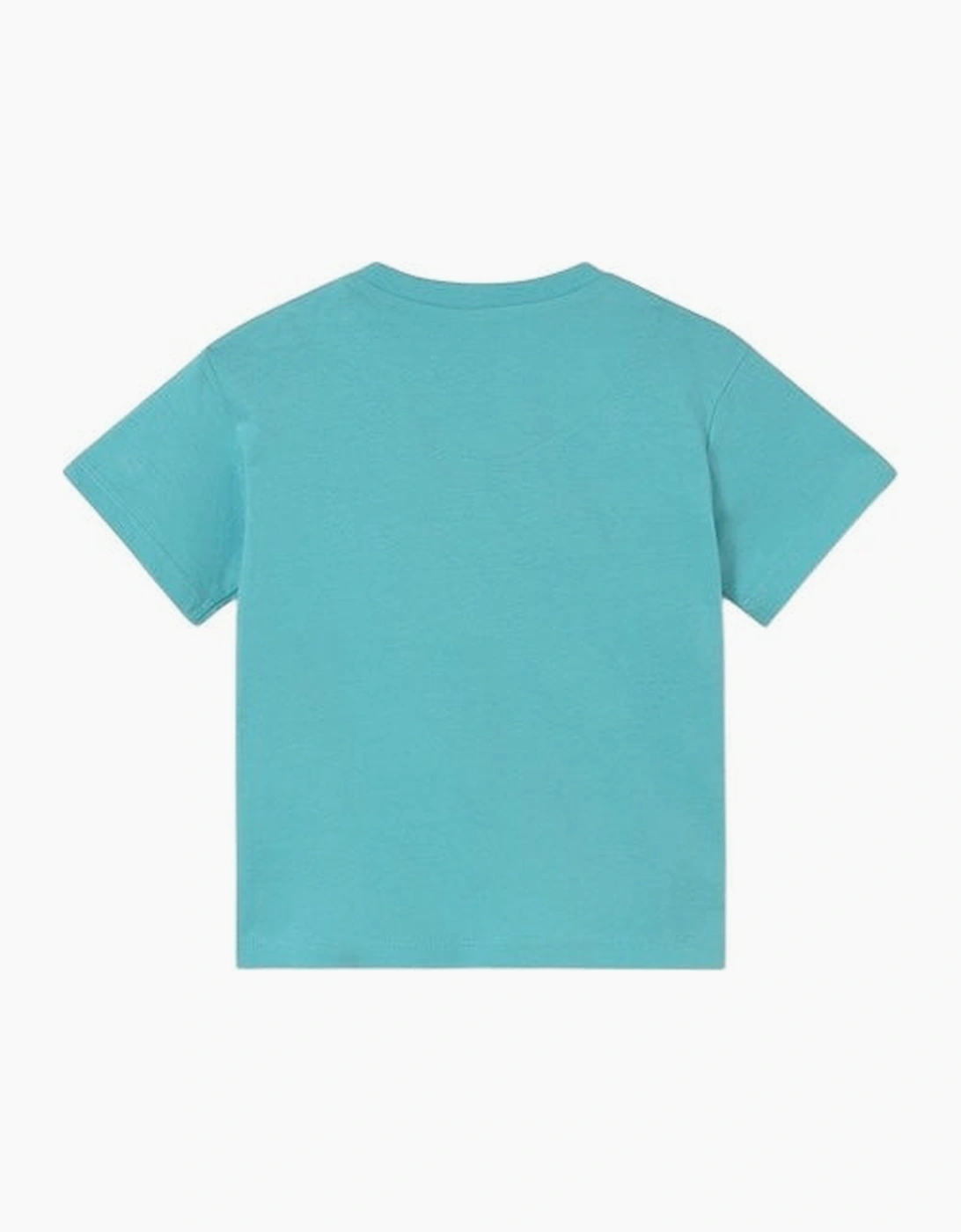 Boys Turquoise Blue Cotton Top