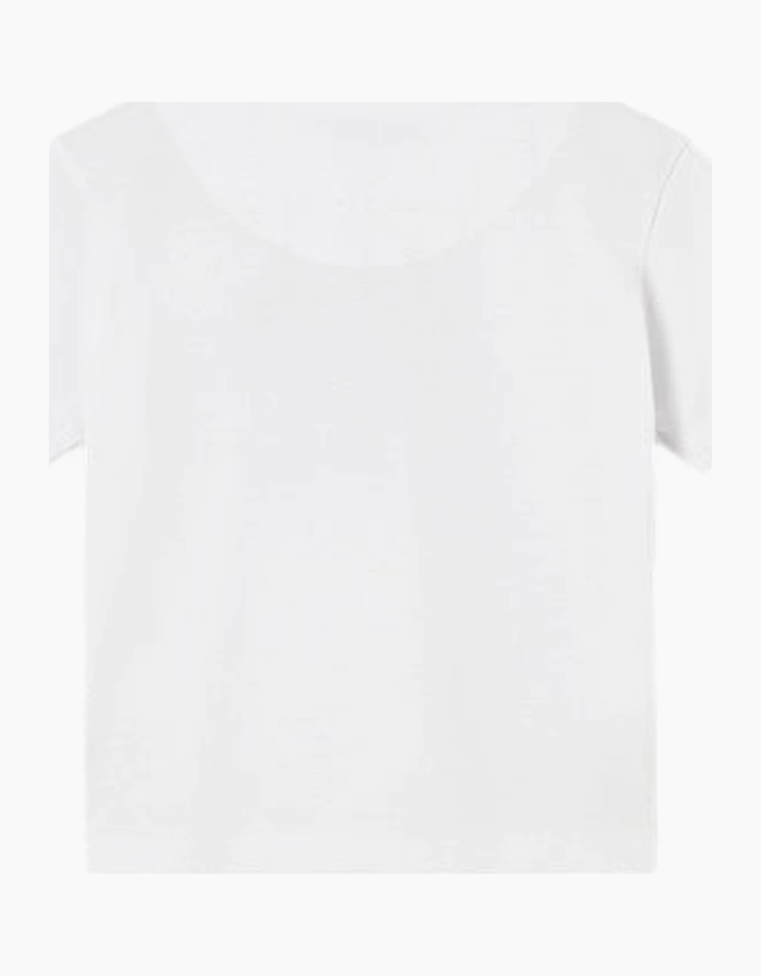 Boys White Cotton Top