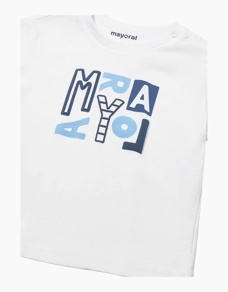 Boys White Cotton Top