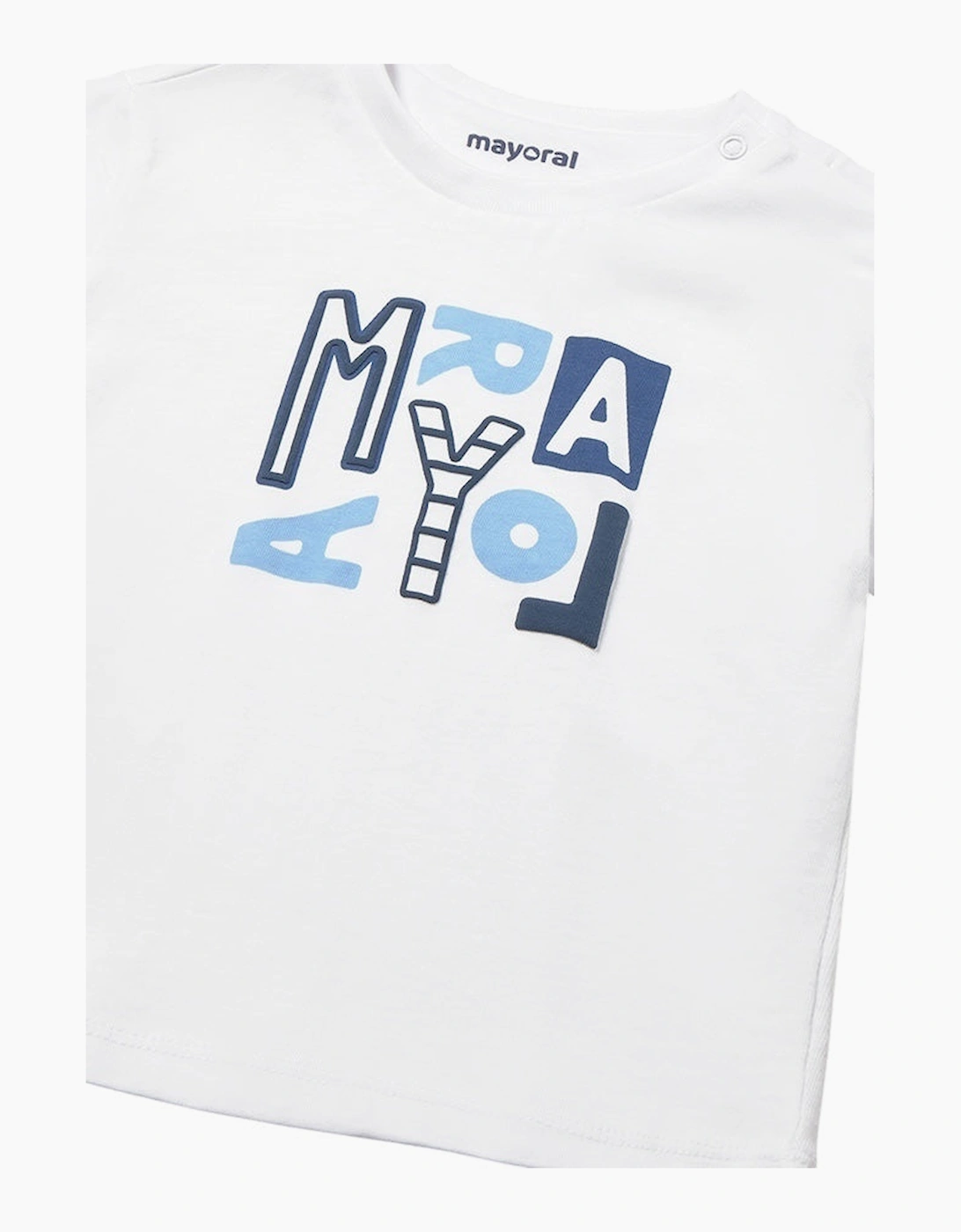 Boys White Cotton Top