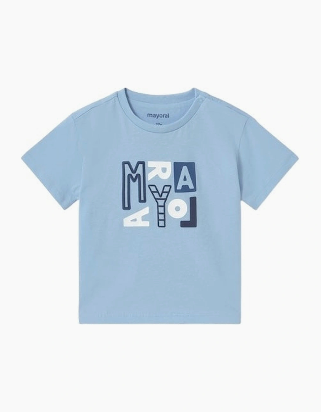 Boys Pale Blue Cotton Top, 4 of 3