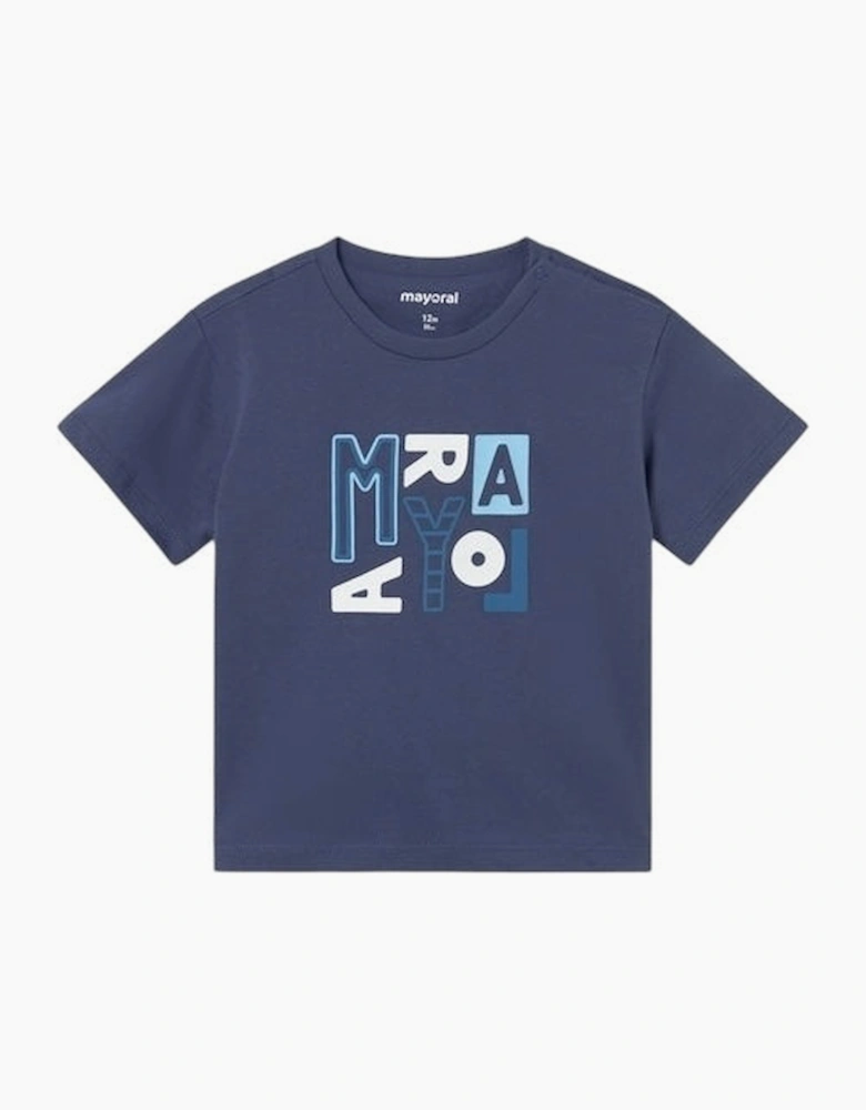 Boys Navy Blue Cotton Top