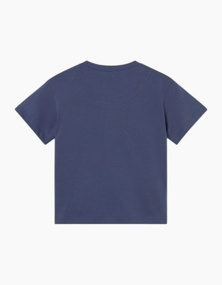 Boys Navy Blue Cotton Top
