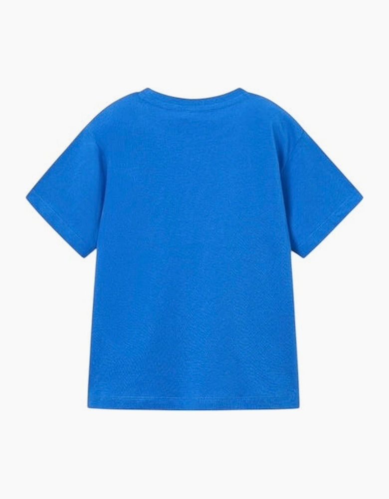 Boys Bright Blue Cotton Top