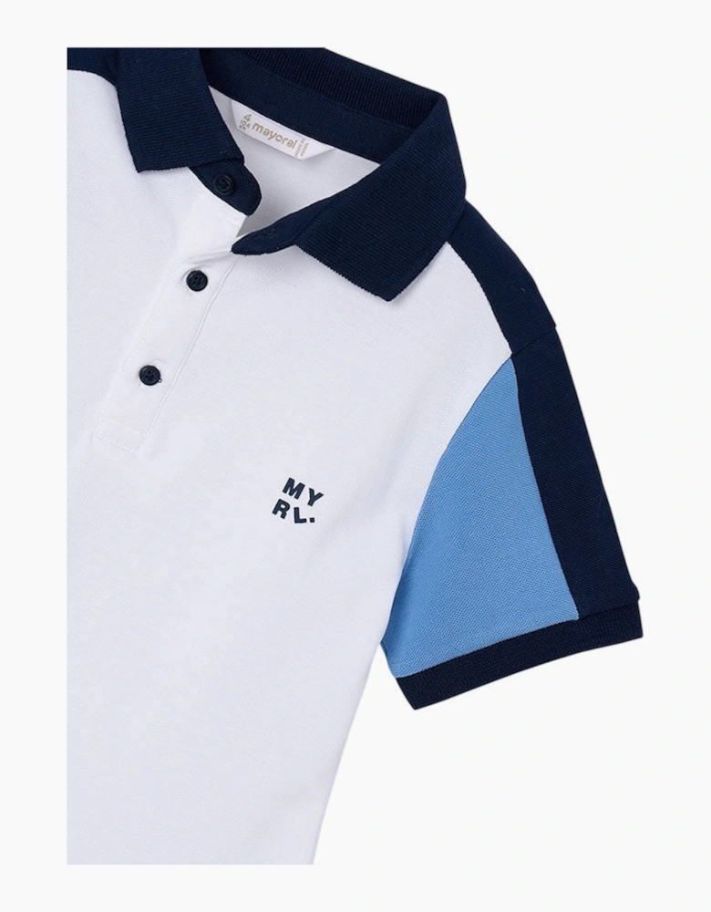 Boys Navy Blue Polo Top