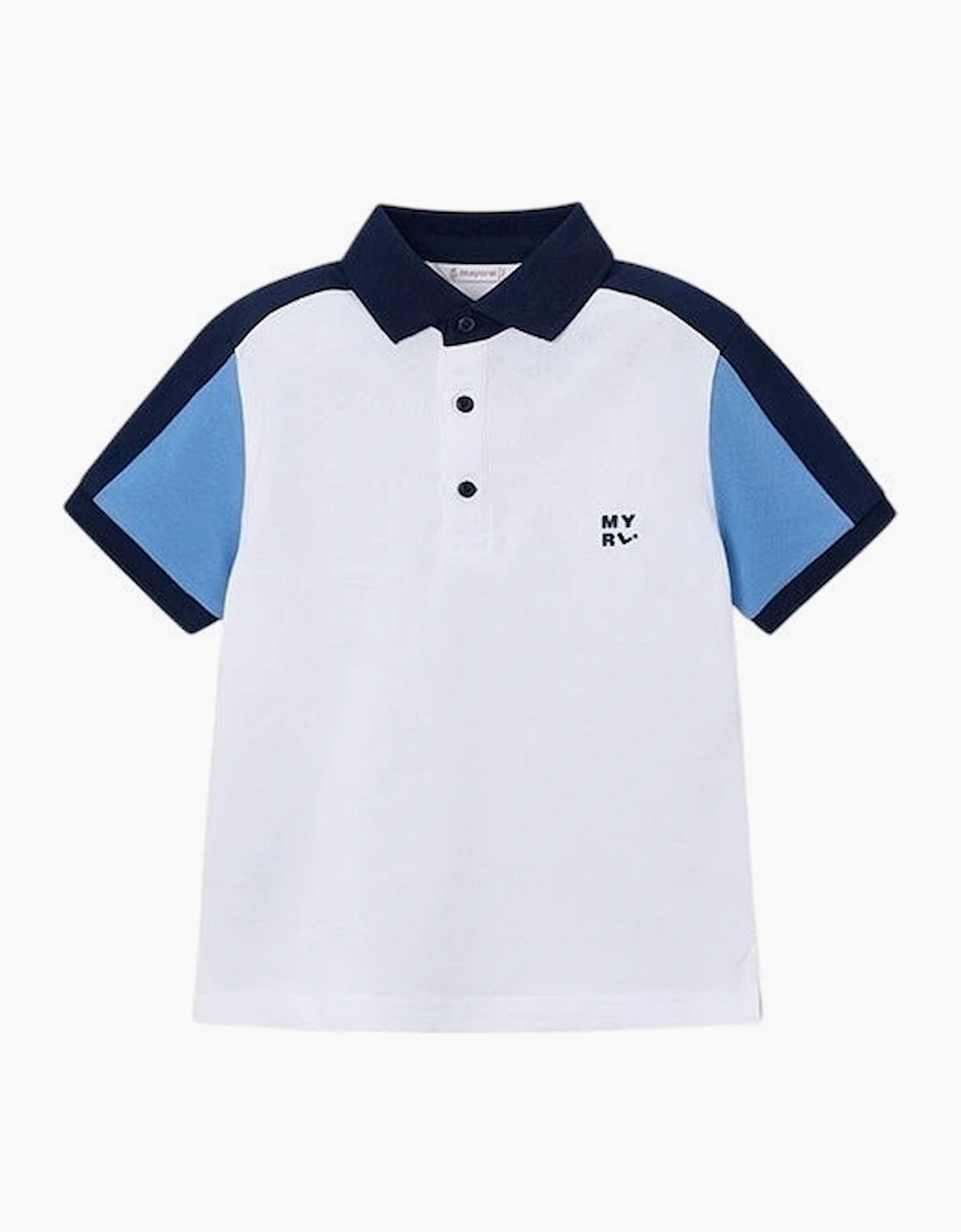 Boys Navy Blue Polo Top, 4 of 3