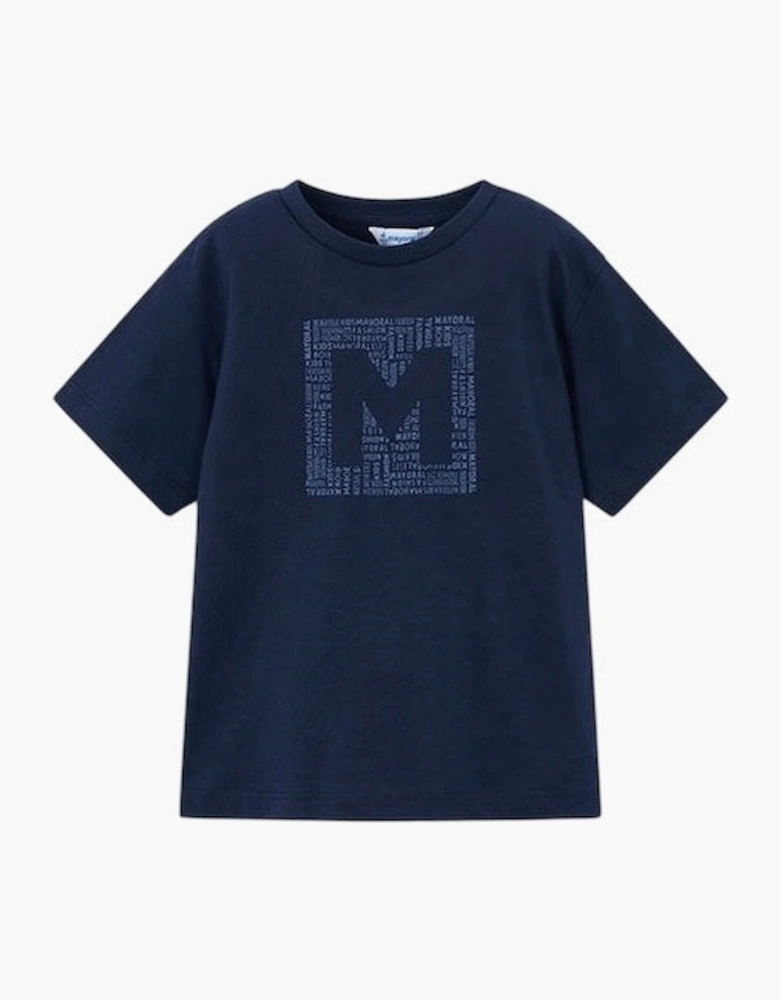 Boys Navy Blue Cotton Top