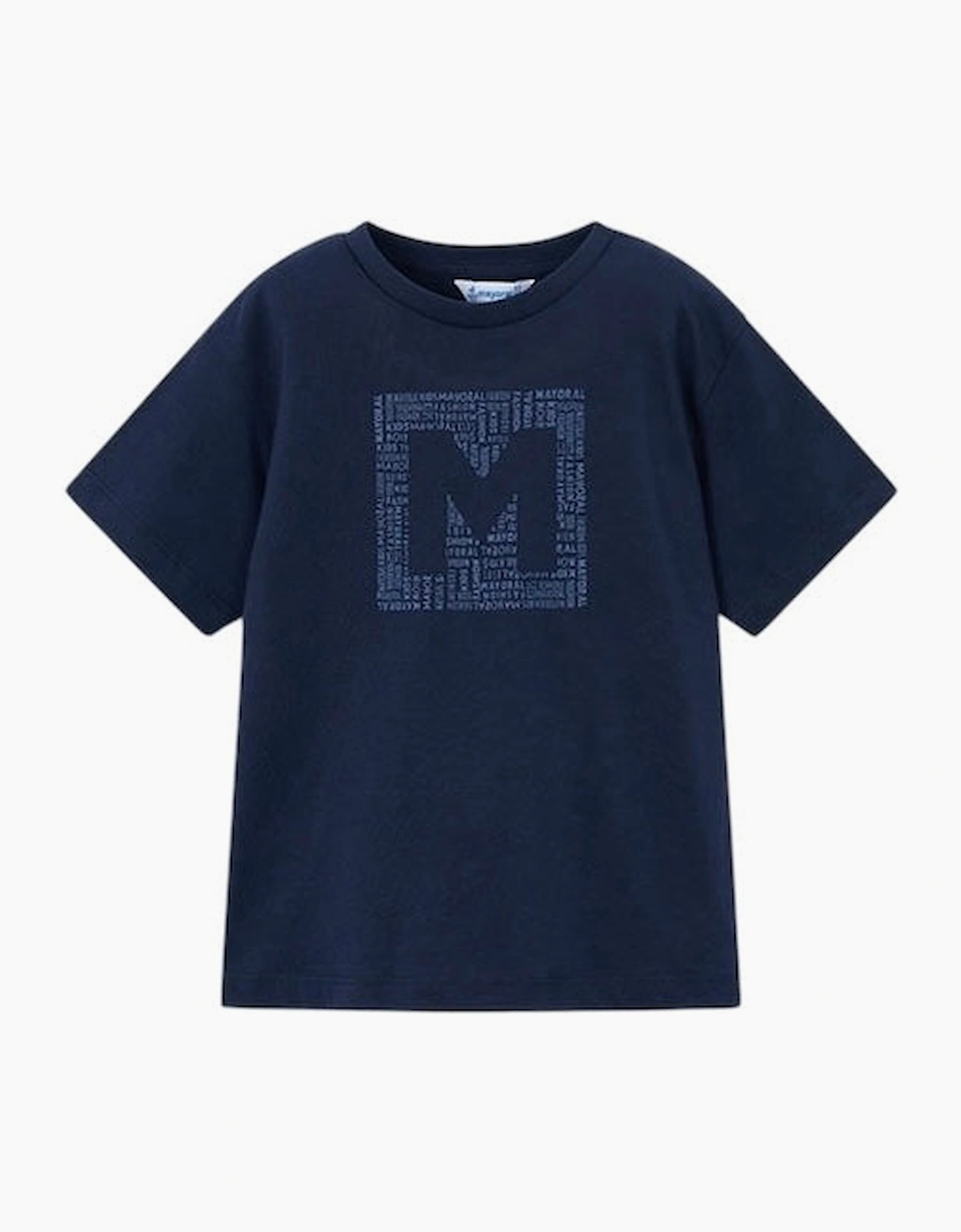 Boys Navy Blue Cotton Top, 4 of 3