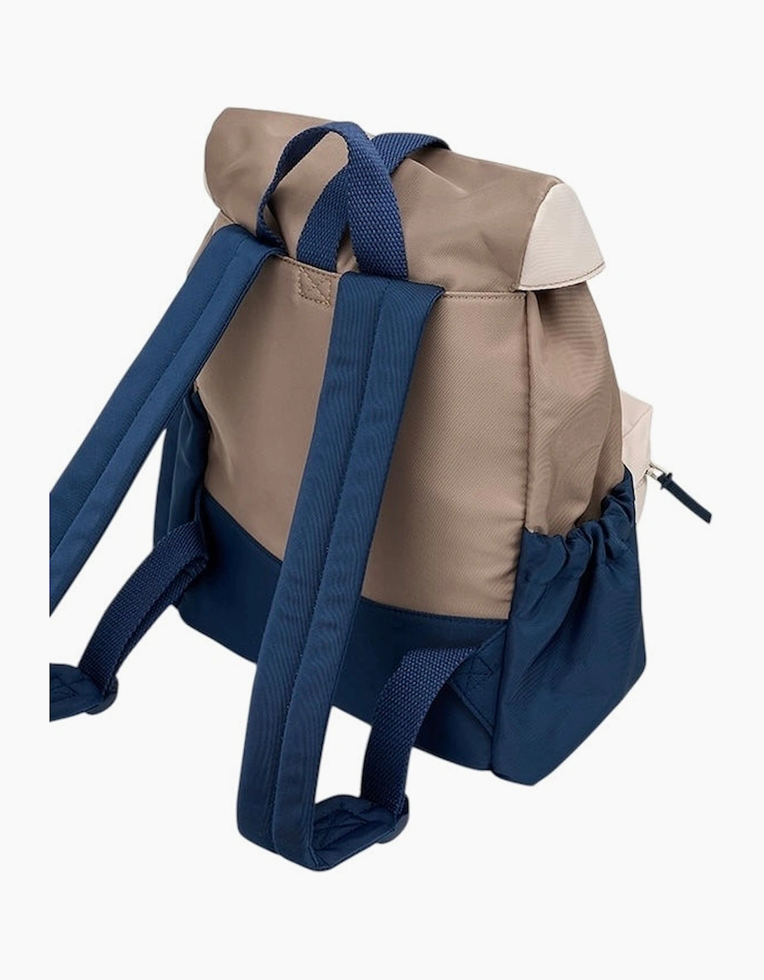 Boys Navy Blue Beige Backpack