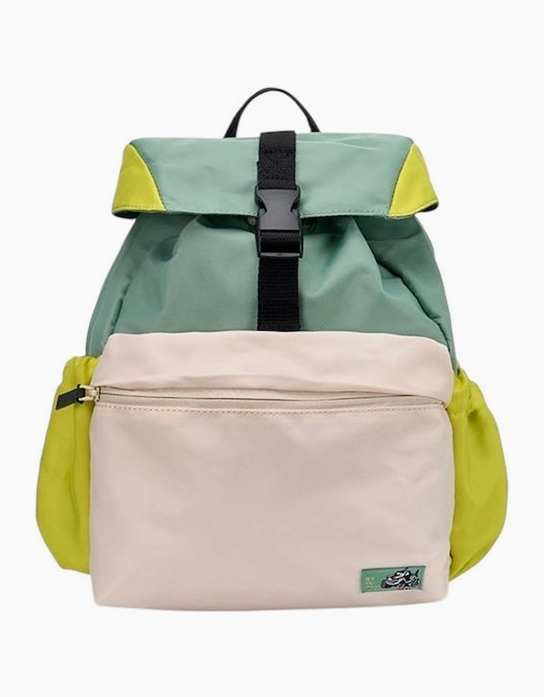 Boys Lime Green Cream Backpack, 5 of 4