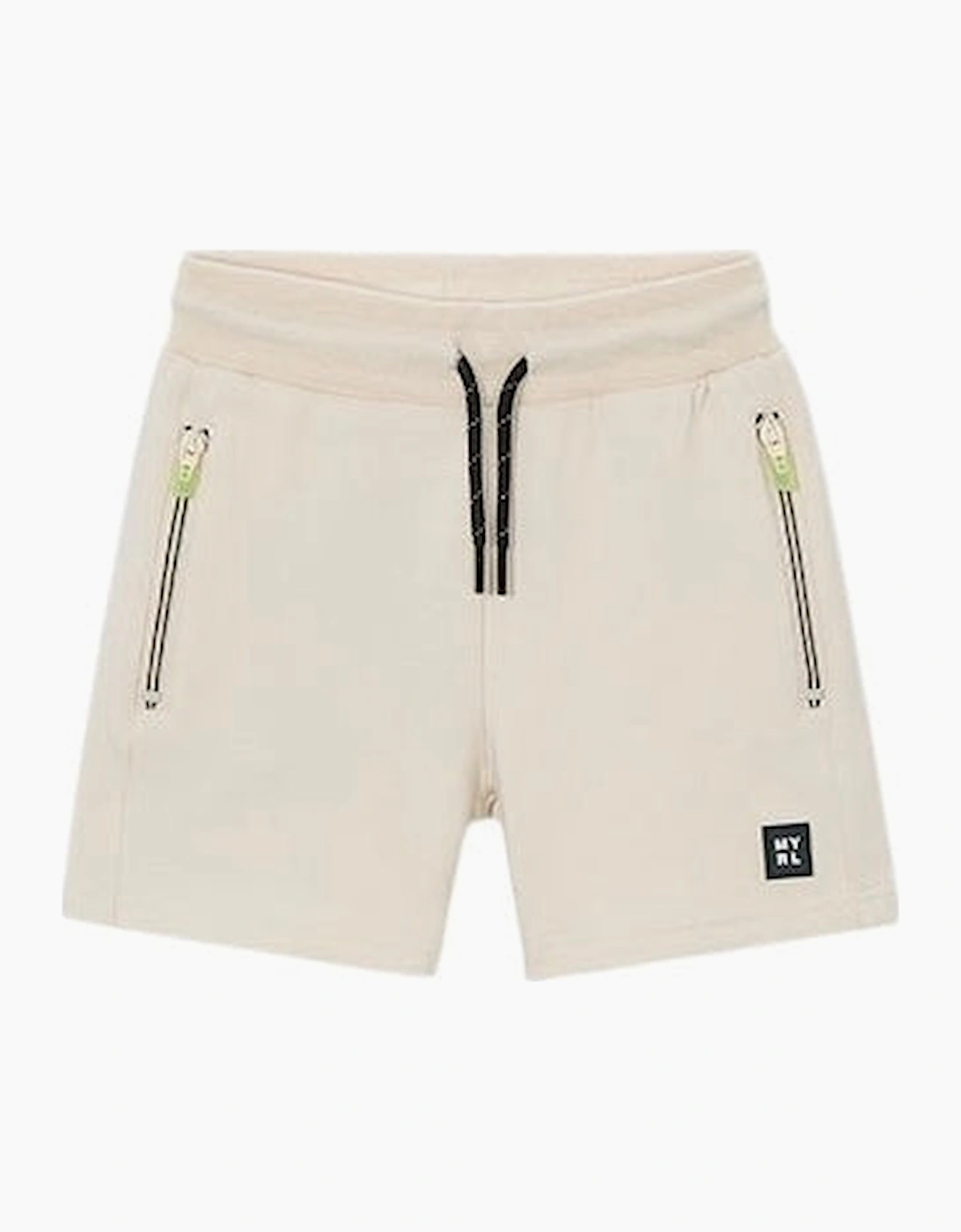 Boys Cream Jersey Shorts, 5 of 4