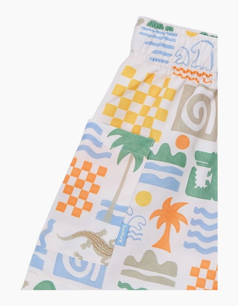 Boys Multicoloured Swim Shorts