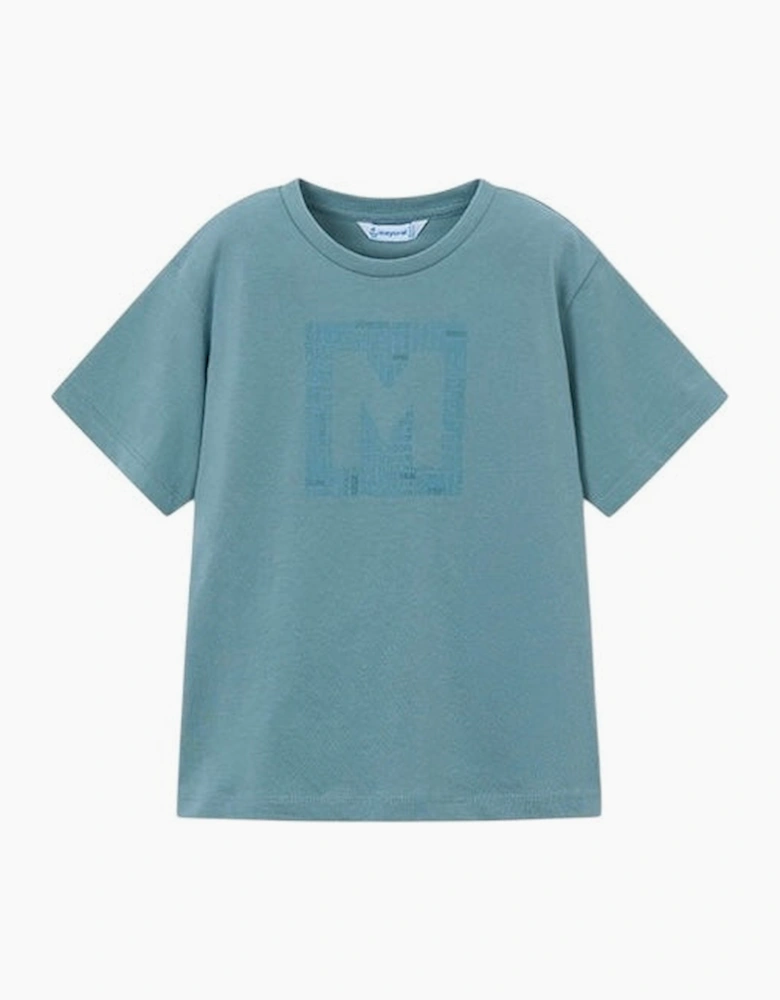 Boys Teal Blue Cotton Top