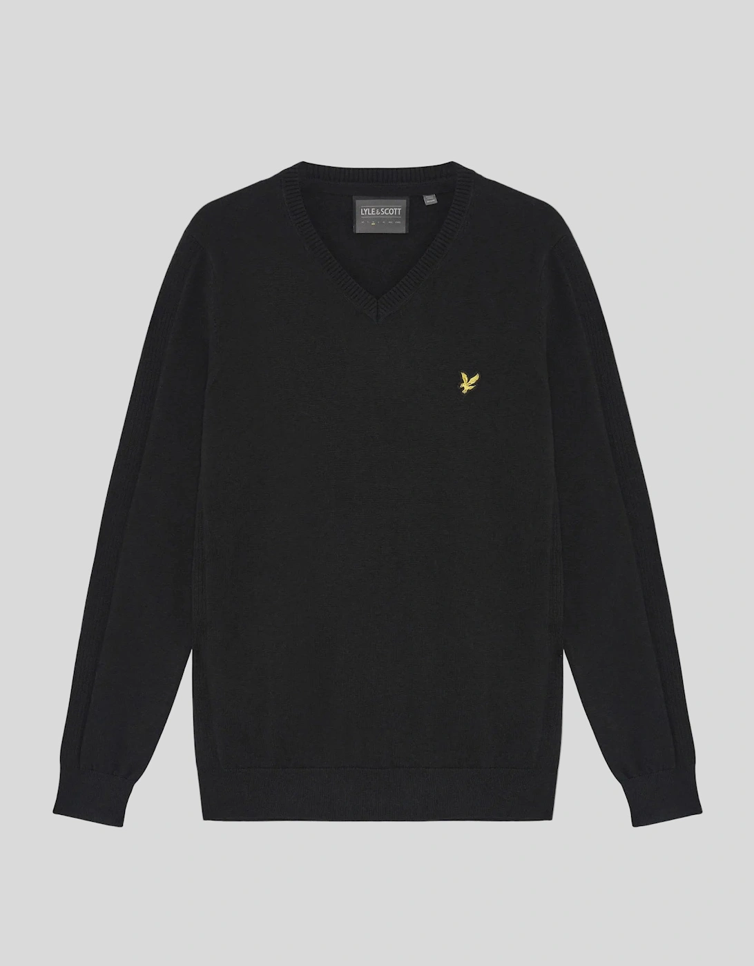 Cotton Blend V-Neck Jumper