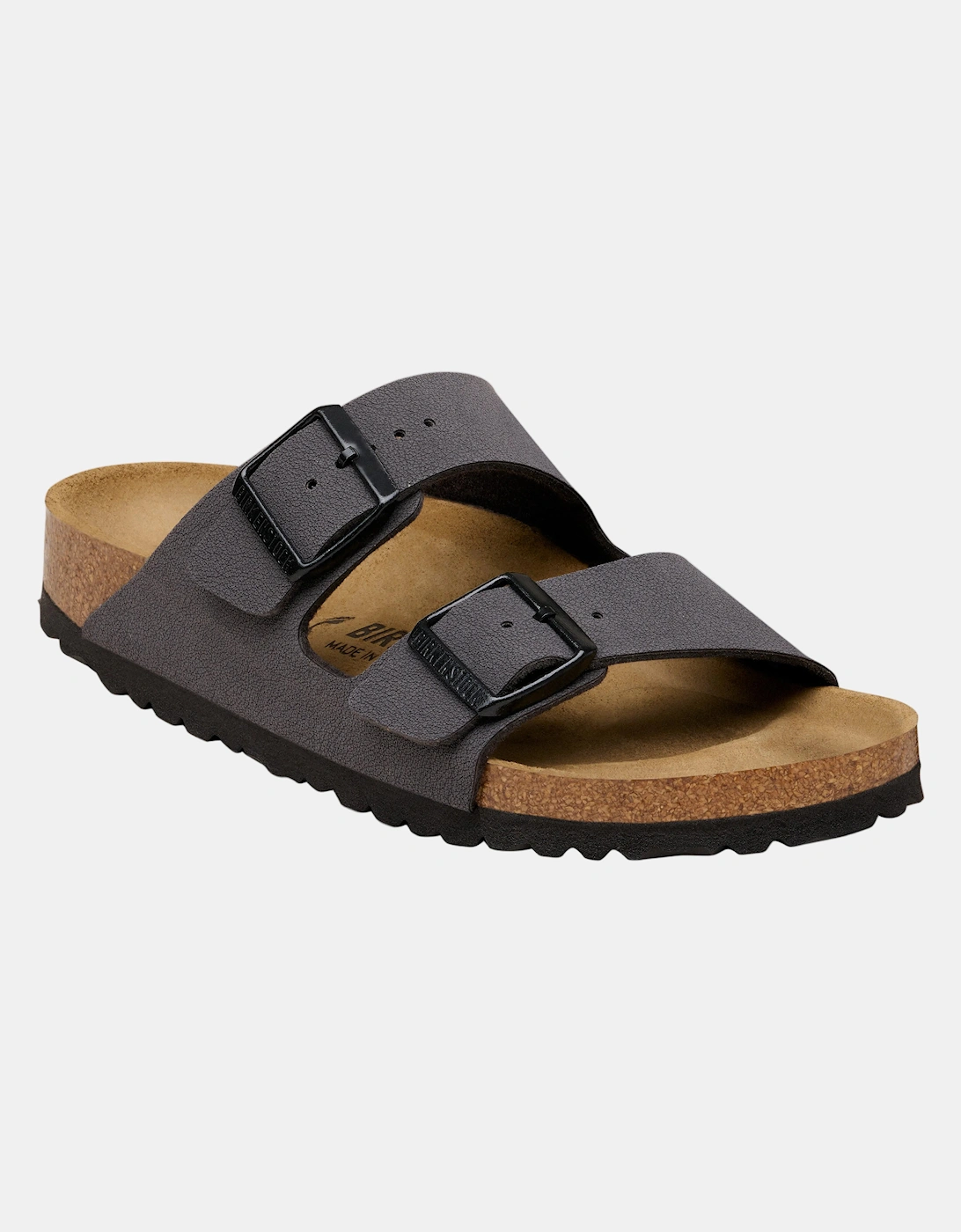Birkenstock Women's Birkenstock Arizona Birkibuc Womens Sandals - Velvet Gray/Black