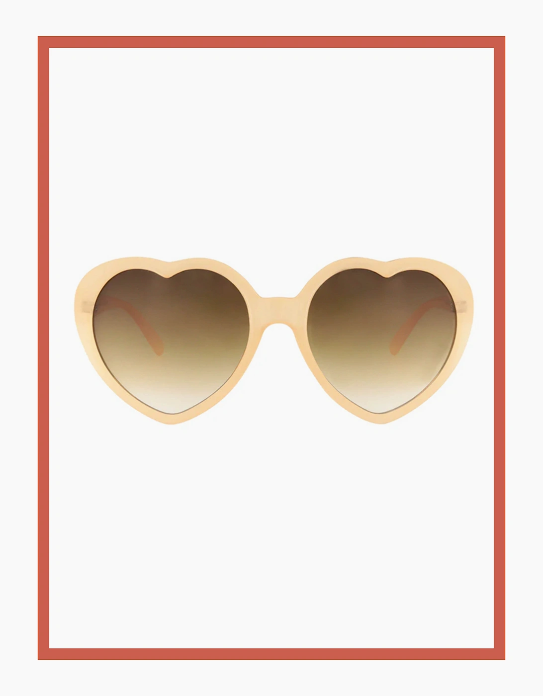 Sue Heart Sunglasses In Pink