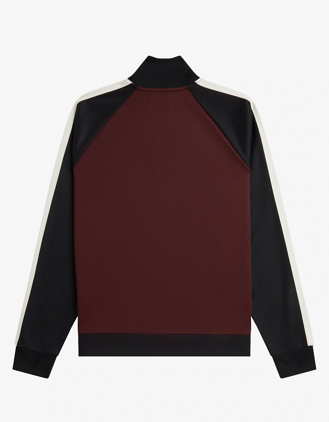 Contrast Sleeve Track Top Jacket Oxblood