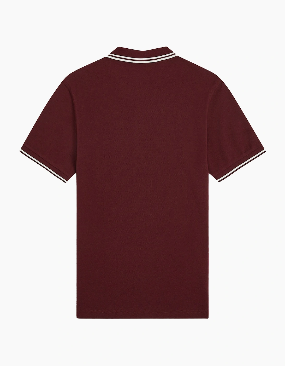 Twin Tipped Polo Shirt Oxblood/Ecru/Ecru