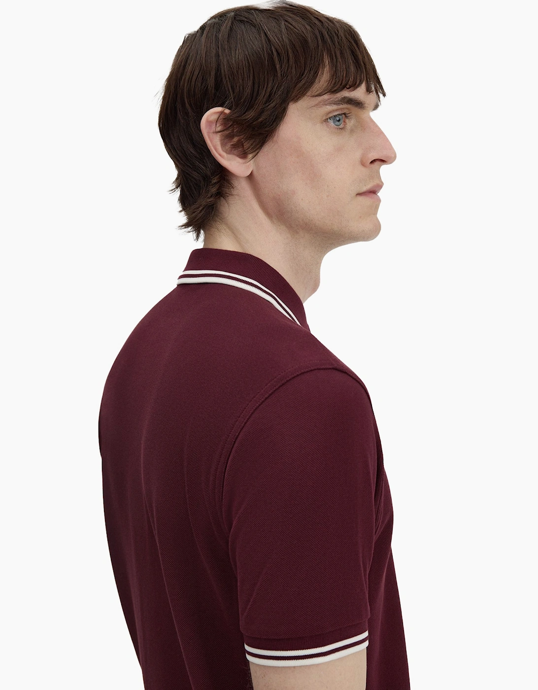 Twin Tipped Polo Shirt Oxblood/Ecru/Ecru