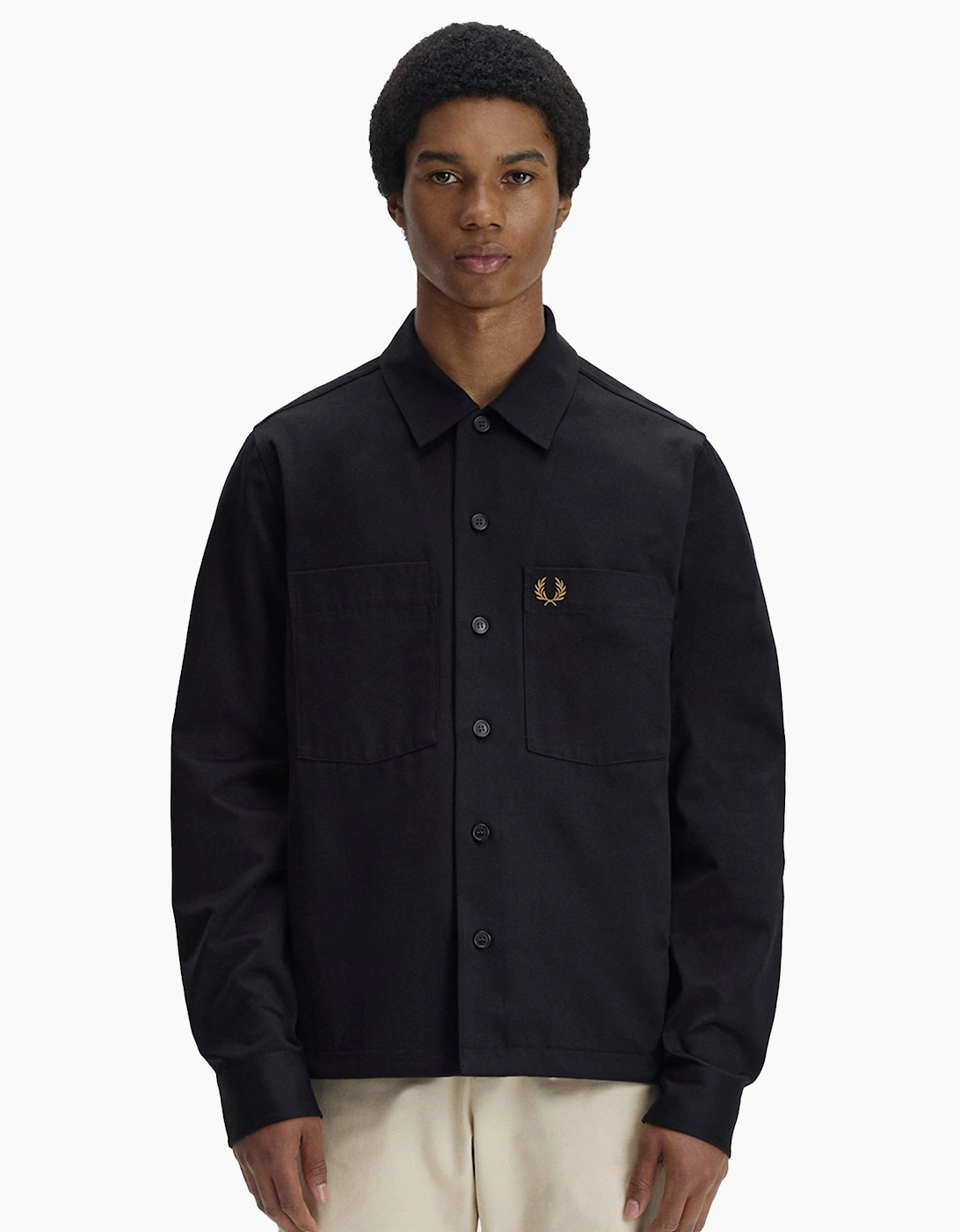 Twill Overshirt Black