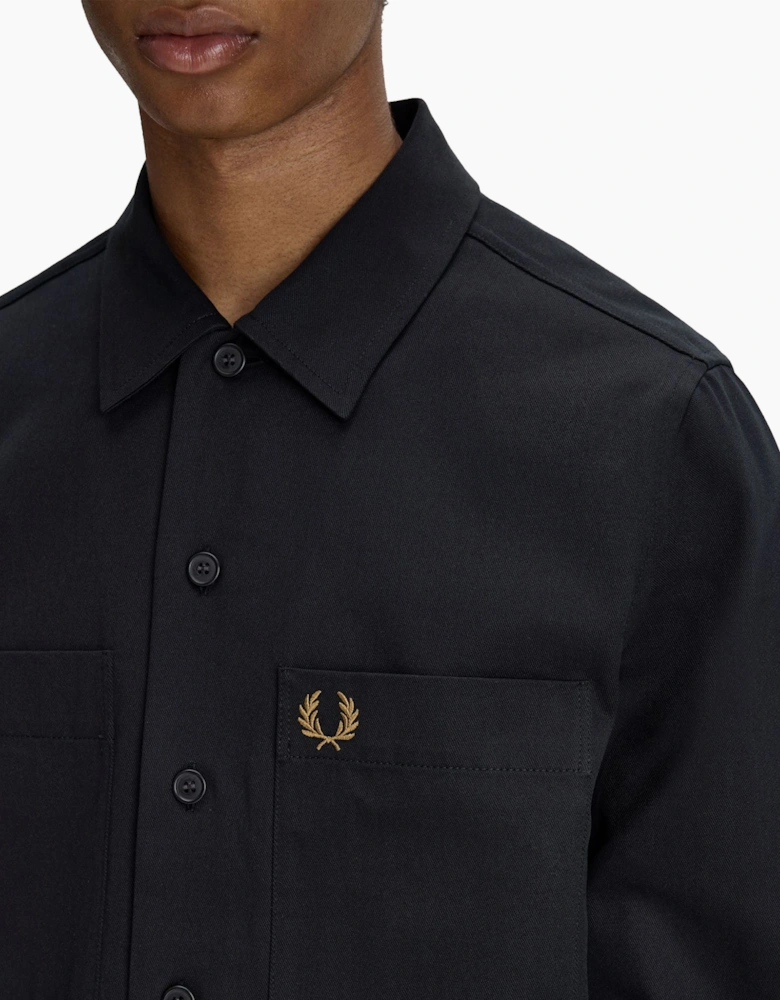 Twill Overshirt Black