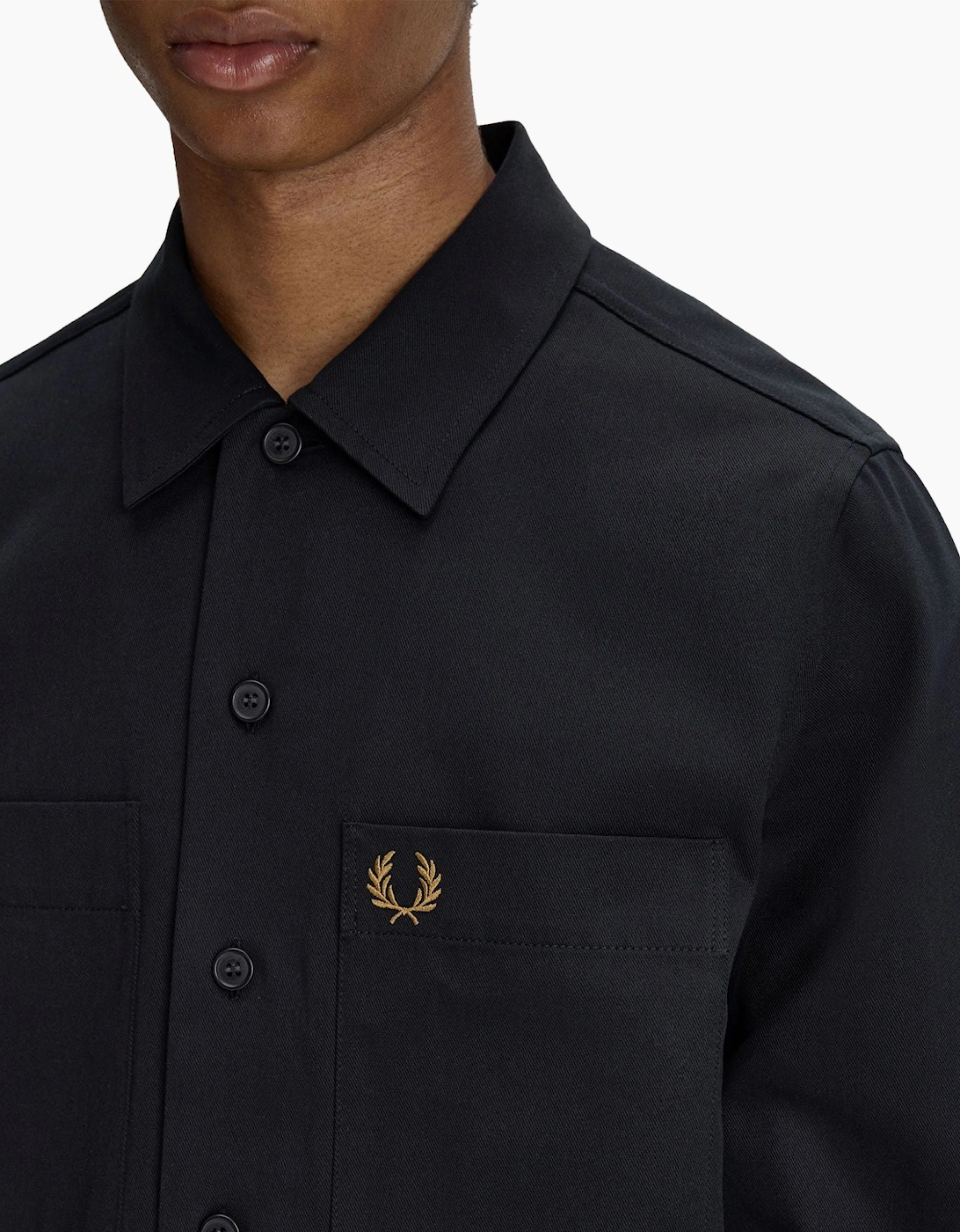 Twill Overshirt Black
