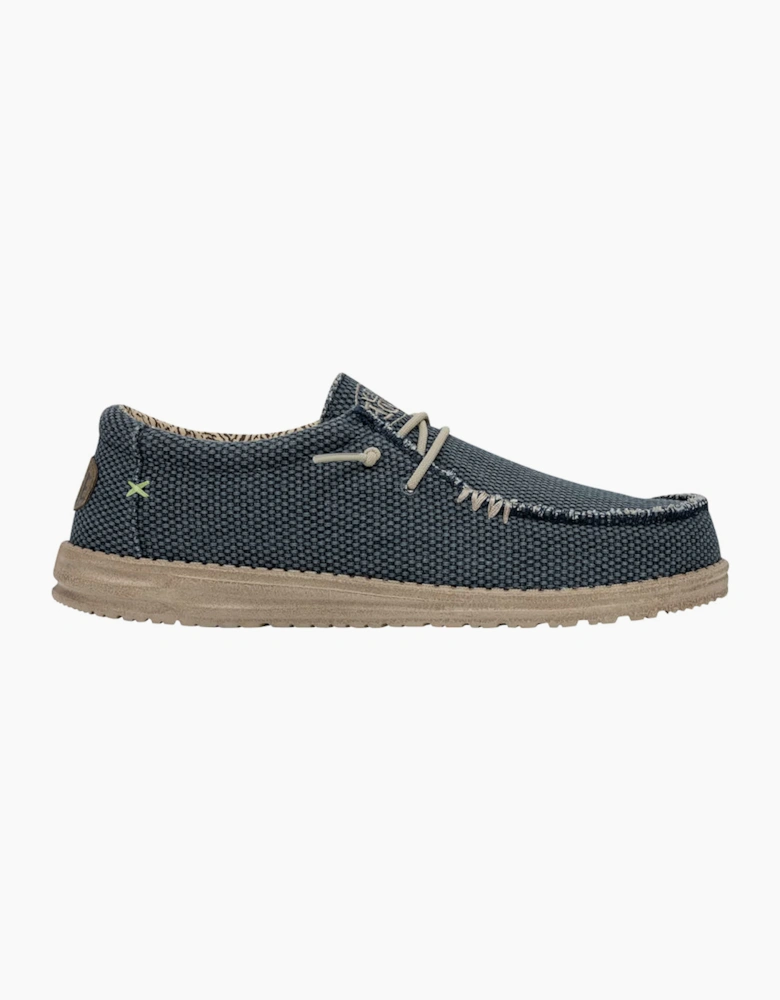 Wally braided shoe Blue Night