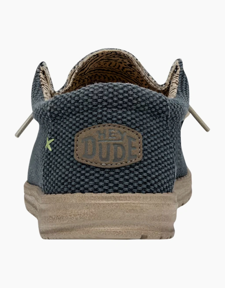 Wally braided shoe Blue Night