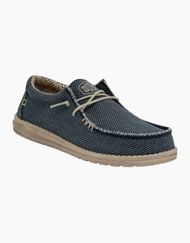 Wally braided shoe Blue Night