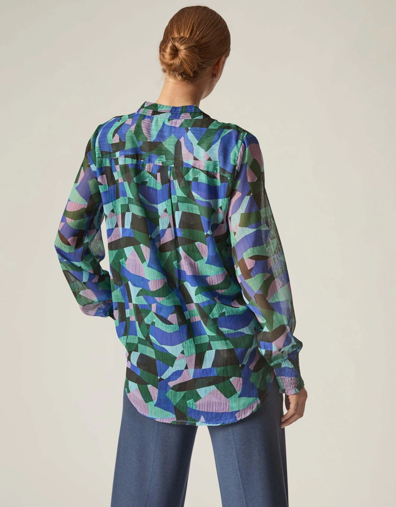 Abstract Print Blouse