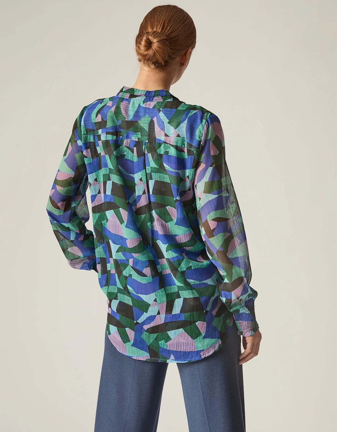 Abstract Print Blouse