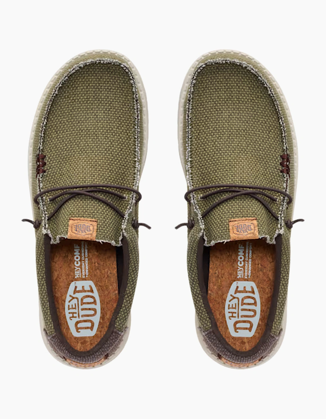 Wally braided shoe Burnt Olive/Delicioso brown